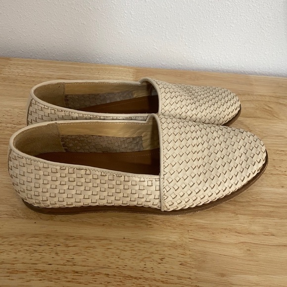 Nisolo Mara Woven Leather Slip On Loafers Bone 9 - Picture 9 of 9